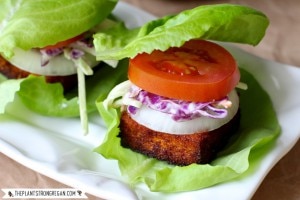 Lettuce-Wrapped Barbecue Tofu Sliders