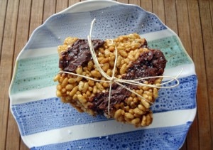 Vegan crispy rice squares