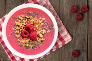 Strawberry & Raspberry Smoothie Bowl