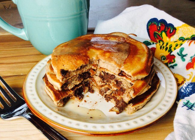 Chocolate Chunk Protein Pancakes