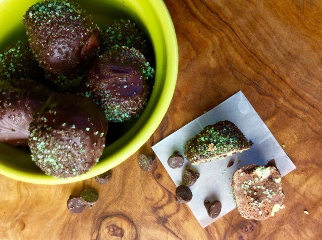 Chocolate Mint Protein Truffles