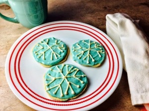 Sweet Apple Snowflake Cookies