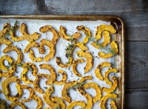Roasted Delicata Squash & Seeds