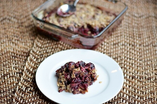 Healthy Dessert Recipe: Cherry Protein Crisp Healthy Dessert Recipe: Cherry Protein Crisp