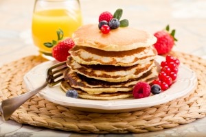 Pumpkin-Coconut Protein Pancakes