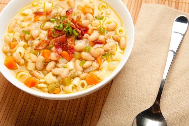 Pasta e Fagioli with Pancetta