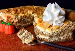 Frosted Pumpkin Protein Cake