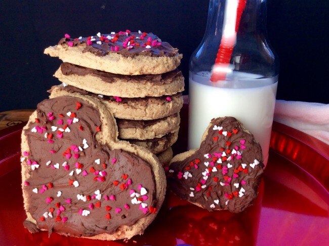 Valentine's Day Cookies Frosted Valentine's Day Cookies