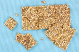 Everything Flaxseed Crackers
