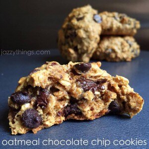 Healthy Oatmeal Chocolate Chip Cookies