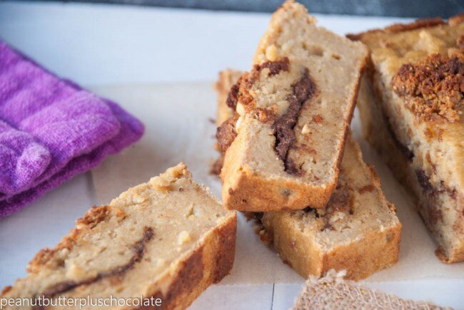 Healthy Banana Bread Recipe Stuffed with Almond Butter Healthy Banana Bread Recipe Stuffed with Almond Butter