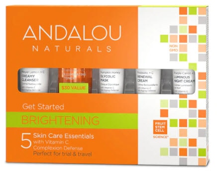 Andalou Naturals Brightening Get Started 5-Piece Gift Set  | Vitacost.com/blog