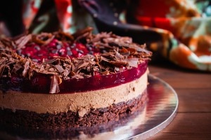 Chocolate-Covered Peanut Butter & Jelly Cake