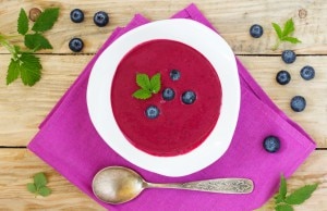 Chilled Paleo Blueberry Soup