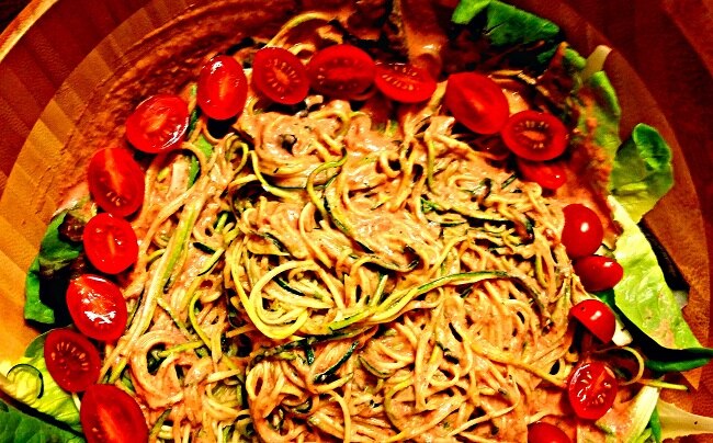 Tandoori Masala Sauce & Zucchini Pasta Tandoori Masala Sauce & Zucchini Pasta