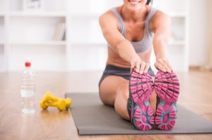 Woman Doing Bodyweight Workout at Home www.vitacost.com/blog