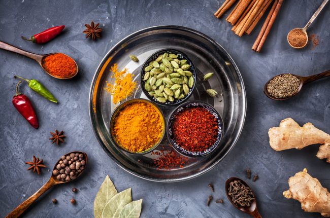 Assortment of Spices and Herbs Used in Ayurvedic Practices | Vitacost.com/blog