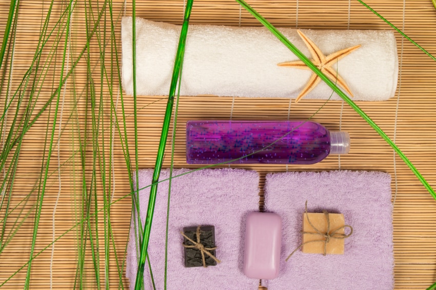 The Basics & Benefits of Bamboo Bamboo mat with towels and natural soap