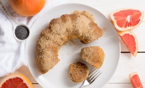 Vegan Poppy Seed Cake With Grapefruit Glaze and Ginger Syrup www.vitacost.com/blog