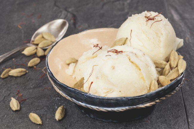 Vegan Ice Cream Recipe: Cardamom Nice Cream Vegan banana-coconut ice cream with cardamom #whatveganseat www.vitacost.com/blog