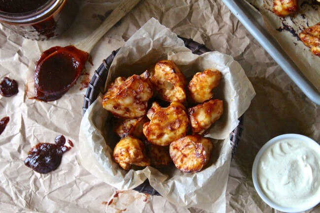 BBQ Cauliflower Wings & Vegan Ranch Dressing  BBQ cauliflower wings with vegan ranch dressing | www.vitacost.com/blog