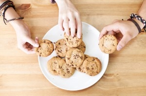 Food Cravings Satisfied When Hands Take Cookies From Plate | www.vitacost.com/blog