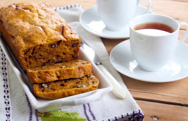 Gluten-Free Pumpkin Pie Bread Recipe  Pumpkin nut bread with chocolate chips #recipe #fall # pumpkin | Vitacost.com/blog