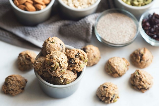 Honey Granola Balls with Nuts and Seeds #proteinballs | Vitacost.com/blog