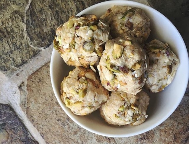 No-Bake Pistachio Protein Balls Bowl Full of No-Bake Pistachio Protein Balls | Vitacost.com/blog