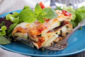 Southwest vegetable lasagna with zucchini, sauce, cheese, Mexican spices and cilantro | Vitacost.com/Blog