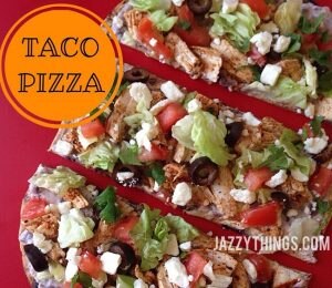 Personal-Sized Healthy Chicken Taco Pizza, Sliced | Vitacost.com/blog