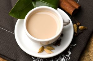 Green tea latte with cardamom and macadamia milk | Vitacost.com/blog