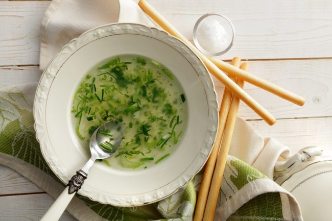Bone Broth Soup with Celery and Green Onions | Vitacost.com/Blog