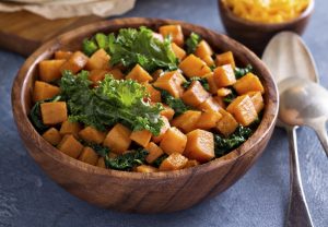 Sweet Potato Hash with kale and prosciutto | Vitacost.com/blog