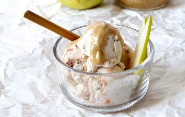 Vegan Caramel Sauce Recipe  Vegan caramel sauce over ice cream #vegan #recipe | Vitacost.com/blog