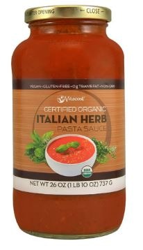 Organic Italian Herb Pasta Sauce - Vitacost Brand | Vitacost.com/Blog