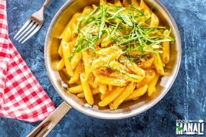 Penne Pasta with Vegan Butternut Squash Cream Sauce in Pot | Vitacost.com/Blog