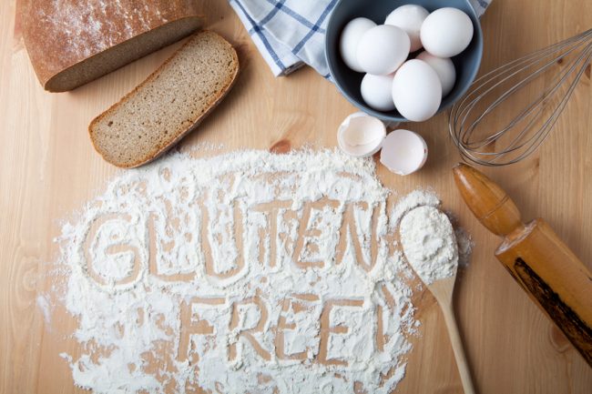 Gluten-Free Flour Dusted on Table | Vitacost.com/Blog