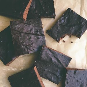 Pumpkin-Chocolate Protein Brownies on Parchment Paper | Vitacost.com/blog