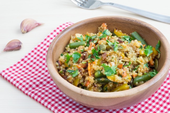 Gluten-Free Quinoa Vegetable Stir Fry Bowl | Vitacost.com/Blog