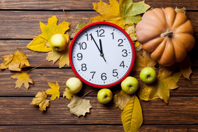 Ticking Clock Surrounded by Thanksgiving Goodies | Vitacost.com/Blog