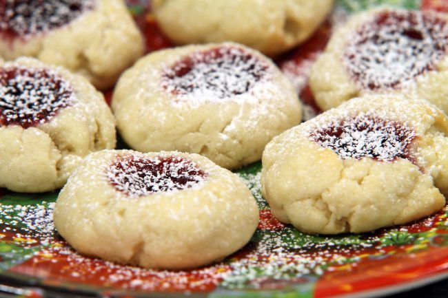 Thumbprint Cookies with Fig Jam  Thumbprint cookies with orange-fig jam #recipes | Vitacost.com/blog