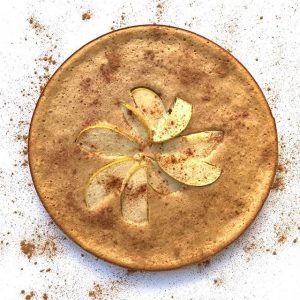 Protein Cake with Sliced Apple and Cinnamon #recipe | Vitacost.com/blog