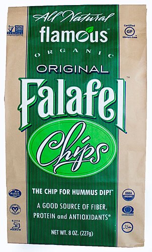 Bag of Flamous Organic Falafel Chips to Dip Into Homemade Hummus Recipe | Vitacost.com/blog