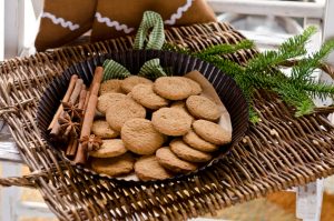 Gingerbread cookies in brown bowl #glutenfree #vegan #recipe | Vitacost.com/blog