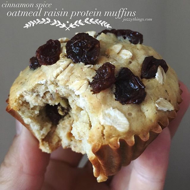 High-Protein Oatmeal Raisin Muffins An Oatmeal Raisin Protein Muffin #recipe | Vitacost.com/blog