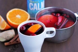 Saucepan and Mug Filled With Magnesium-Enriched Cranberry-Apple Cider | Vitacost.com Blog