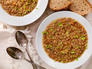 Vegan Lentil Soup with Veggies and Fresh Herbs | Vitacost.com/Blog