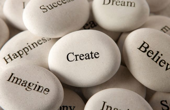 Stones with Inspirational Words to Help Set an Intention for the New Year | Vitacost.com/blog