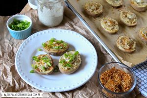 Twice-Baked Potatoes with vegan sour cream and vegan bacon bits | Vitacost.com/blog